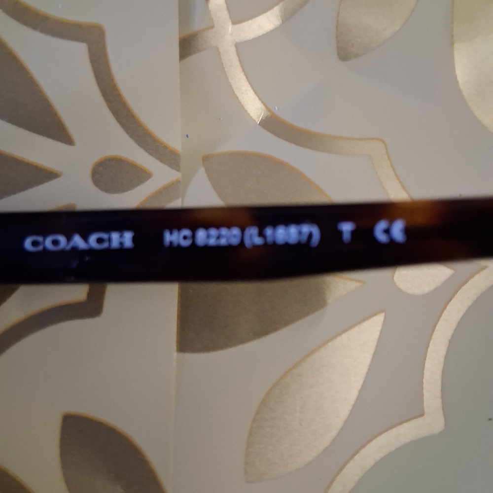🔥Coach DARK TORTOISE Black Square Frame Sunglasses Blue Shades & FREE GIFT - Picture 10 of 13